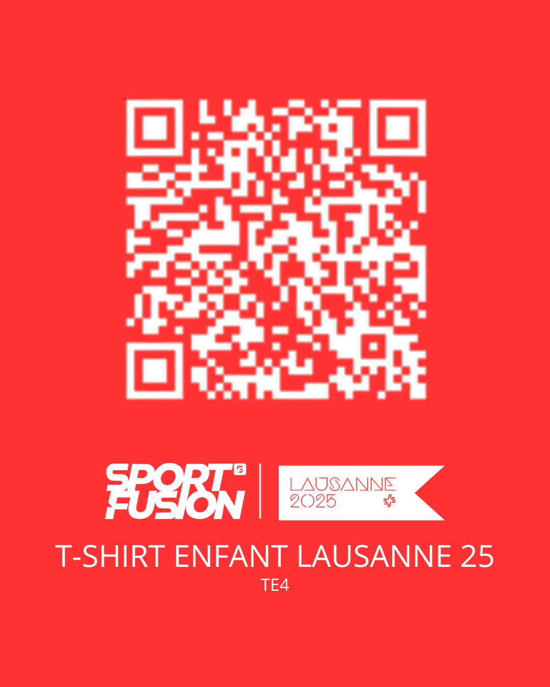 T-shirt enfant | Lausanne 2025 bleu