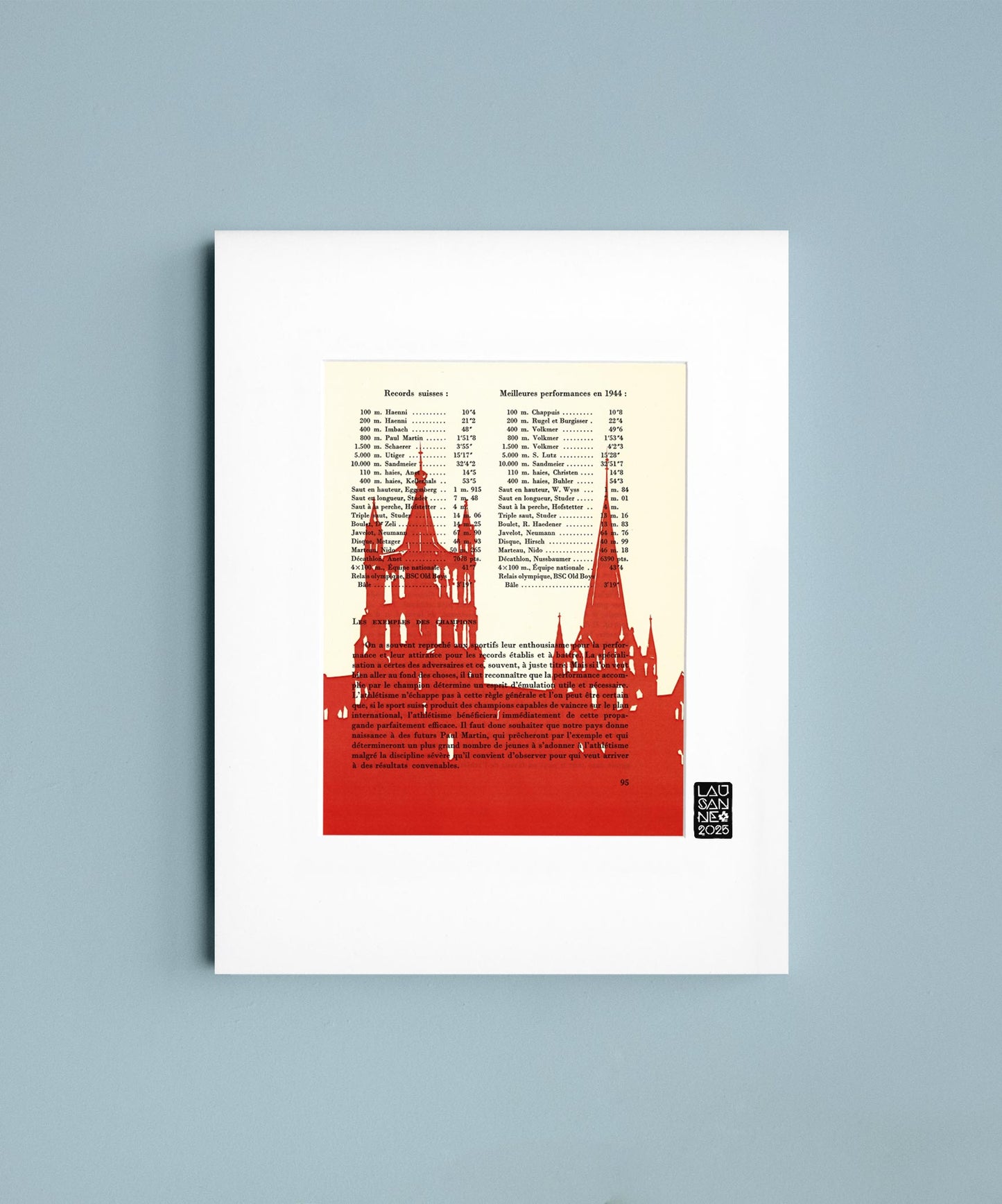 Lausanne IV (Rot) - Sammlerplakat